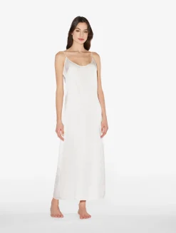White Silk Long Slip