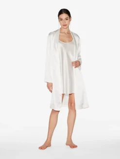 White Silk Short Slip